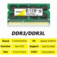 thumbnail image 2 of DDR3 DDR3L DDR4 4GB 8GB 16GB Laptop Memories Ram 1066 1333 1600 1866Mhz PC3L PC3 8500 10600 12800 PC4 Sodimm Notebook Memory Ram DDR3 8G 1600 1.5V, 2 of 5
