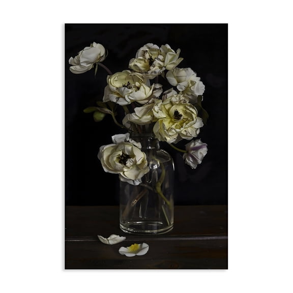 Stupell Industries Elegant Arrangement of Cream Blossoms Canvas Wall Art, design by Creative Studio