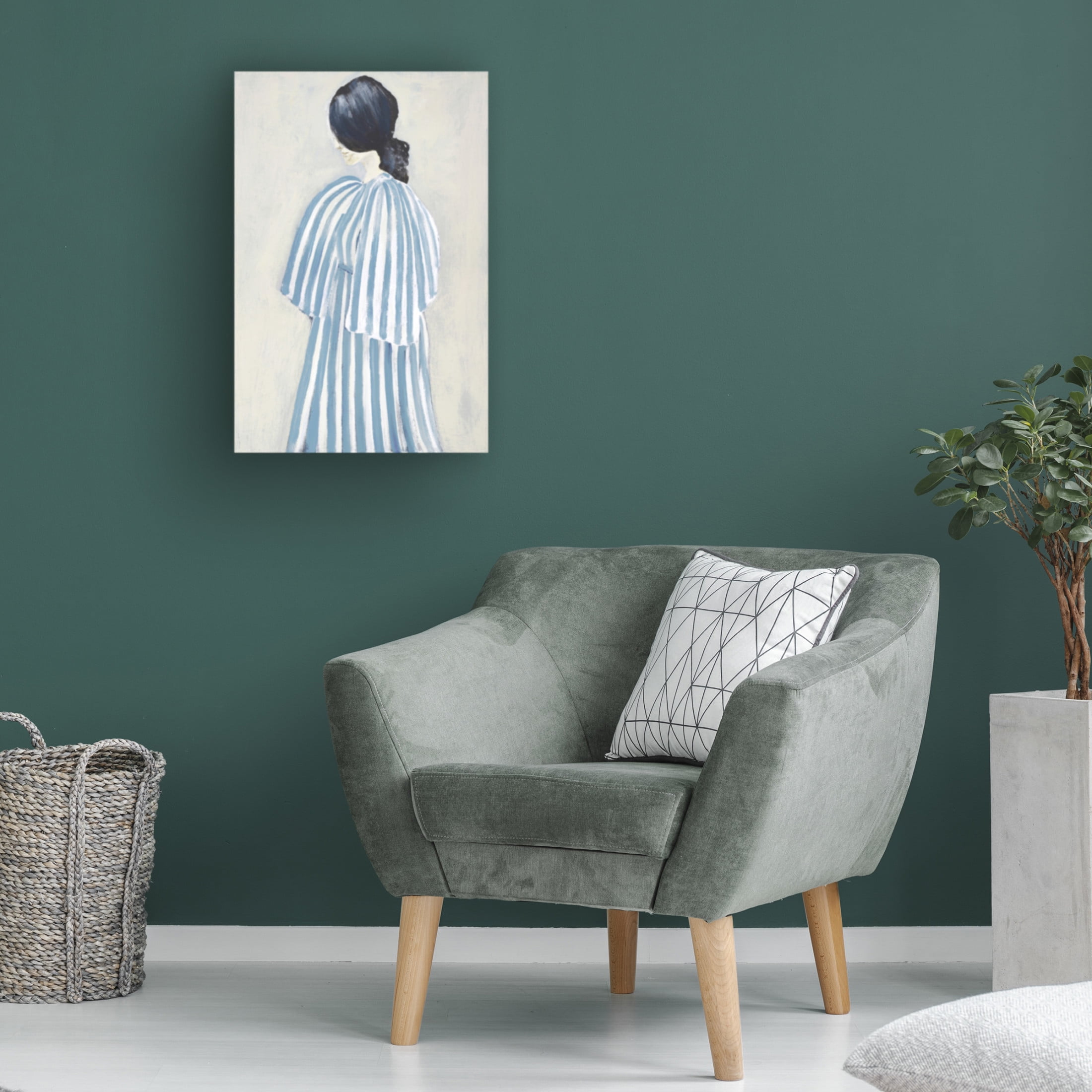 Canvas Wall Art - Design Fabrikken 'Intuition' Wall Art for Living Room, Bedroom, or Office Décor by Trademark Fine Art - 30 x 47 Inches