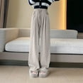 thumbnail image 2 of Kaemgyyd Wide Leg Pants Woman Casual High Waist Palazzo Pants Drawstring Baggy Lounge Pj Bottoms Pajama Trousers with Pockets, 2 of 7