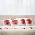 thumbnail image 7 of Ambesonne Saying Throw Pillow Cover 4 Pack, Hearts with Grunge Message, 18", Vermilion Pale Orange, 7 of 7
