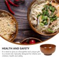thumbnail image 4 of 1 Pce Bol en Bois Délicat Style Japonais Bol en Bois Contenant Alimentaire Vaisselle, 4 of 6