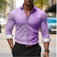 thumbnail image 1 of Camisa informal de moda de subcultura de arte geométrico para hombre, camisa de manga larga con solapa para fiesta callejera Vaion primavera verano 2024, nuevo estilo, 1 of 6