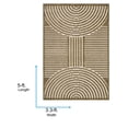 thumbnail image 3 of Livabliss Washable Rugs for Living Room, 3x5 Lyna Modern Beige Area Rug, Bedroom Dining Room Home Decor Stain Resistant Carpet (3'3" x 5'), 3 of 7
