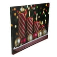 thumbnail image 4 of Northlight LED Lighted Red and Gold Christmas Candles Display Canvas Wall Art 11.75" x 15.75", 4 of 5
