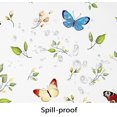 thumbnail image 5 of Oval Tablecloth Butterfly Floral Tablecloth, Print Fabric Indoor/Outdoor Waterproof Wrinkle Free Durable For Tables 60x102 In, Green Floral06, 5 of 6