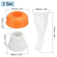 thumbnail image 2 of Uxcell Shower Floor Drain Backflow Preventer, One Way Valve Sewer Core, Orange 3Pack, 2 of 5