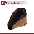 thumbnail image 4 of Cubierta de pomo de cambio de marcha antideslizante para automóvil, protector de manija de cambio para VW Golf 10-11, cuero sintético marrón y negro, 4 of 6