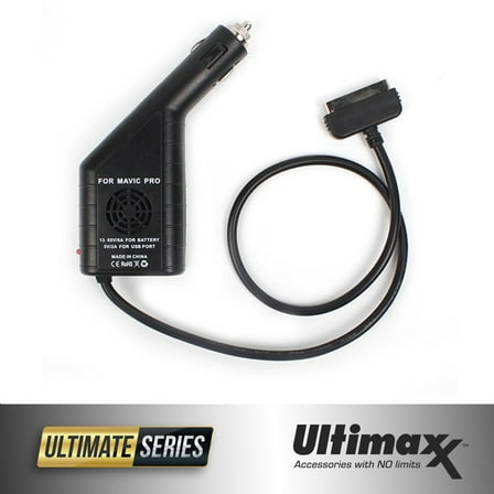 Ultimaxx DJI Mavic PRO/ Platinum Intelligent Battery Car Charger Remote Controller USB Charger 13.05V, 6A