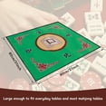 thumbnail image 3 of Jokapy Square Mahjong Mat, Anti Slip Noise Reduction Card Game Table Cover, 31" x 31", Green, 3 of 9
