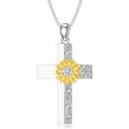 thumbnail image 6 of SISGEM Sunflower Cross Necklace Cross Pendant Necklace Jewelry Gift for Women, 6 of 7