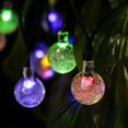 thumbnail image 3 of Guirnaldas de luces solares de 5 m y 20 LED, bola de iluminación exterior blanca, luces de hadas para exteriores, luces navideñas impermeables para fiestas, Navidad, exteriores, de, 3 of 5