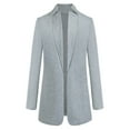 thumbnail image 3 of LoyisViDion Coat Women Wool Coat Trench Jacket Ladies Warm Long Overcoat Outwear W Gray 18(XXXXXL), 3 of 4