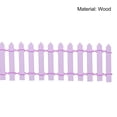 thumbnail image 5 of Unique Bargains Miniature Garden Fence, 35 Inch Long DIY Picket Fence Mini Ornament Light Purple, 5 of 5