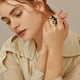 thumbnail image 2 of Crystal Zircon Anillo Exagerado Anillo Espiral Anillo de Primavera de Moda Anillos Grandes, 2 of 5