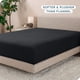 thumbnail image 3 of Sábana Ajustable Bare Home Vellón Acogedor Polar Extra Suave Queen Color Negro, 3 of 5