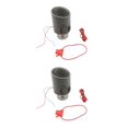 thumbnail image 1 of Guardoinrt Car Universal Carbon Fiber Style Tailpipe Tip Muffler 03 Red Light circle edge 2Set, 1 of 6