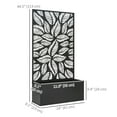 thumbnail image 3 of Outsunny Raised Garden Bed with Privacy Panel, Metal Planter Box, 3 of 9