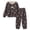 Dark Gray, variant on OJSFQUFP (2-15 Years) 2Pcs Girls Pajamas Fall Winter Children Coral Fleece Little Oversized Flannel Homewear Pajamas