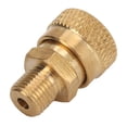thumbnail image 3 of Brass Adapter Joints, Reliable Female Charging Hose To Vacuum Pump Easy To Operate  For 1/8in NPT Internal Thread For 8mm / 0.3in Threaded Male Adapter, 3 of 8