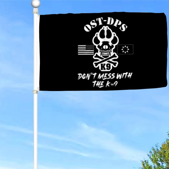 Bayyon Police Memorial K9 Police Dog Flag Banner with Grommets 3x5Feet Man cave Decor