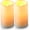 2 Pack White, variant on WYSHOP Solar flameless Candles Outdoor Waterproof,Dusk to Dawn Outdoor Lighting, Flickering fameless Reusable LED Light Candles for Lantern Garden Camping and Home Decor, 3D Wick (3"X6") Set of 2