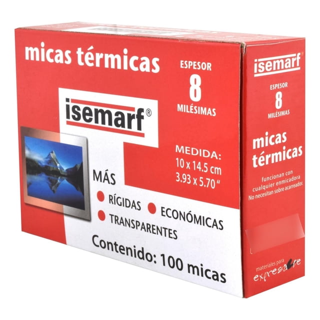 Paquete Con 10 Micas Térmicas Calibre 8 Isemarf