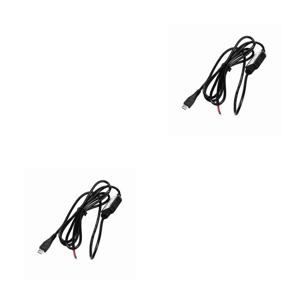 Speravity Grabador DVR coche 12V a 5V 3A inversor 1M reemplazo Universal Flexible protección contra cortocircuitos convertidor Cable de Micro 2piezas