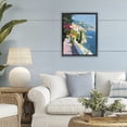 thumbnail image 2 of Stupell Industries Coastal Italian Balcony Black Framed Floater Canvas Wall Art design by Riley B, 21 x 17, 2 of 9