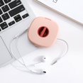 thumbnail image 1 of Estuche para cables y auriculares, estuche portátil para almacenamiento de carretes de cables para organizador de cables(rosa), 1 of 5