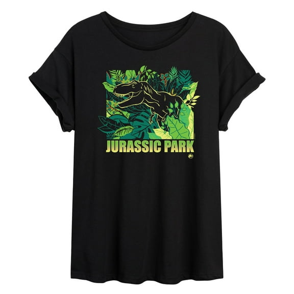 Jurassic Park - Tropical Terror - Women's Oversized Graphic T-Shirt