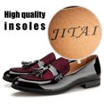 thumbnail image 2 of JITAI Men's Dress Loafer Shoes Slip-on Loafer Tassel Loafer Black Size 13, 2 of 5