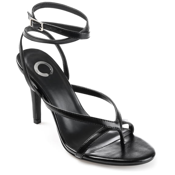 Journee Womens Waverlee Open Toe High Stiletto Sandals