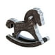 thumbnail image 4 of Caballo mecedor de madera para decoración de mesa, arte, mobiliario, artesanía, centro de mesa, adorno Gris, 4 of 9