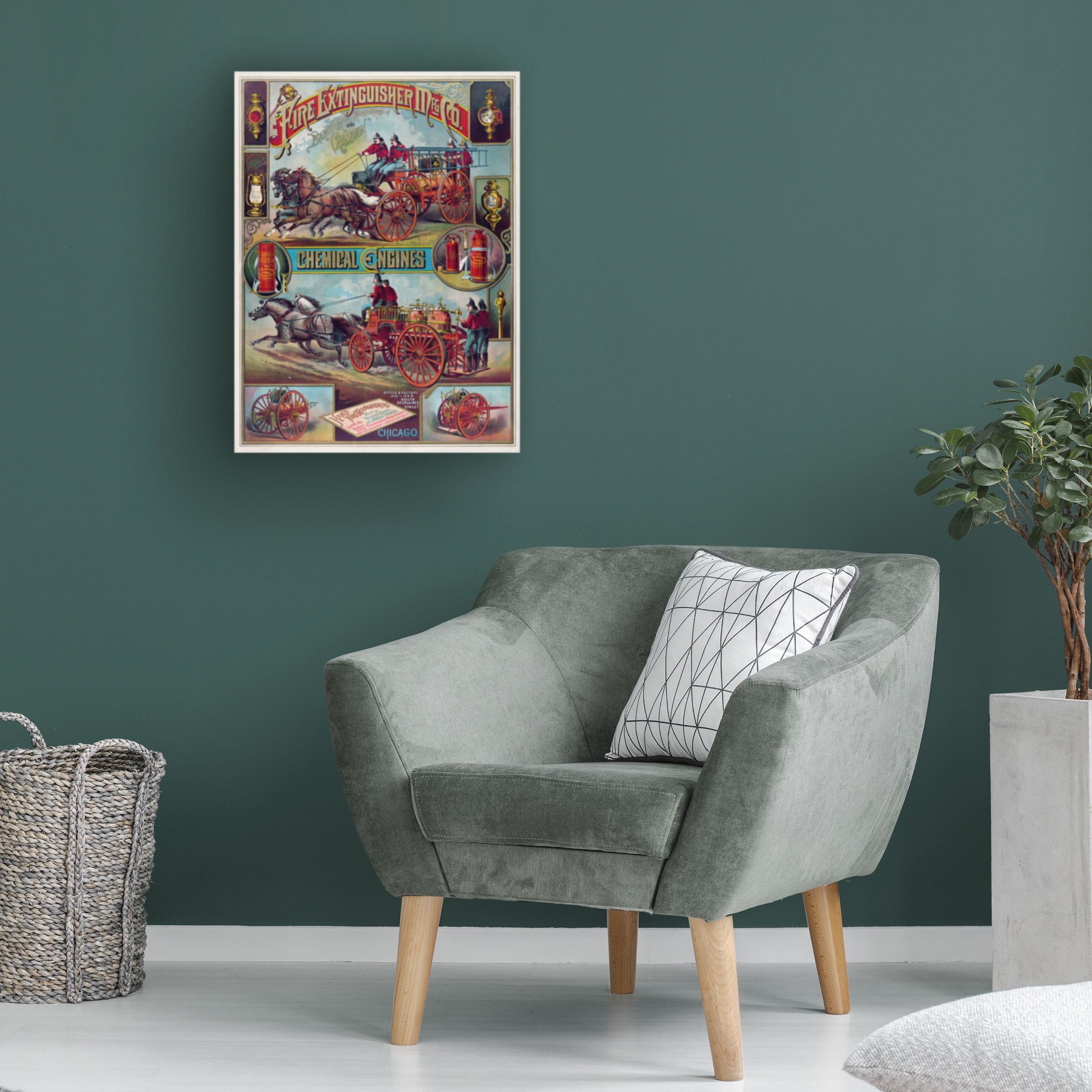 Print Collection 'Fire Extinguisher Mfg Co' Canvas Art