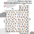 thumbnail image 5 of Cat and Bowtie White Pattern Teens Toddler Nap Mat with Pillow, Sleeping Mat Bag for Preschool Daycare 60"x20", 5 of 6