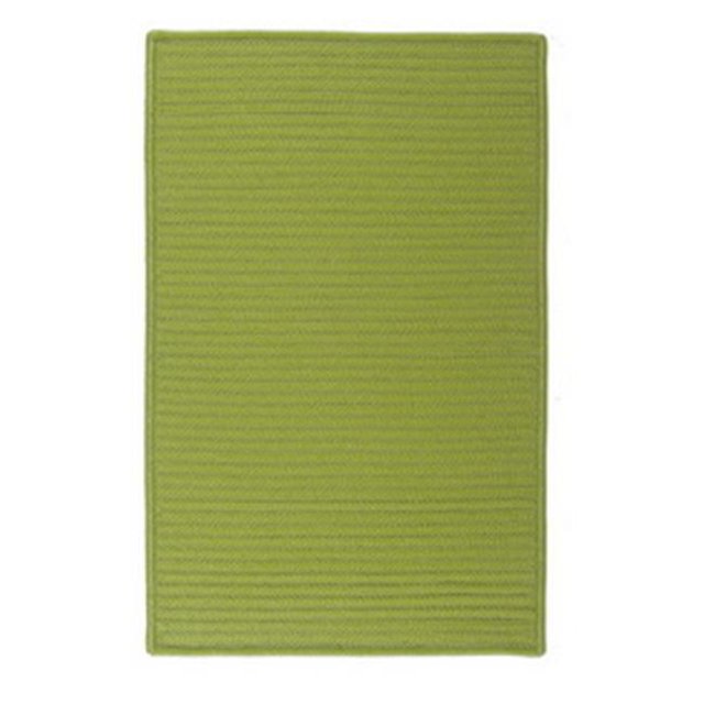 Colonial Mills Rug H271R024X120S Simply Home Solid - Bright Green 2 ft. x 10 ft. Braided Rug