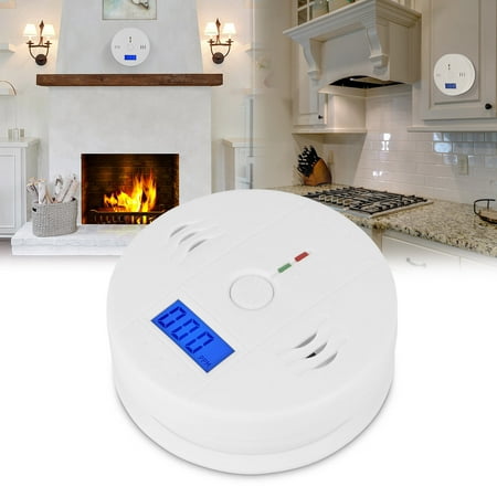 Yosoo Carbon Monoxide Alarm, Battery Carbon Monoxide Detector,1PC LCD Display CO Carbon Monoxide Detector Sensor Tester with Sound Light Alarm Warning (Best Battery Operated Carbon Monoxide Detector)