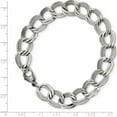 thumbnail image 6 of Stainless Steel Polished And Textured 8 Inch Link Bracelet (8 X 11.44) Made In China -Jewelry By Sweet Pea, 6 of 9