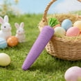 thumbnail image 4 of Weloille Easter Cotton Rope Carrot Decoration 1 Piece, Handmade Rustic Woven Spring Ornament, Cute Realistic Holiday Decor Accessory, for Home Mantel Easter Party Table Tiered Tray Display, 4 of 7