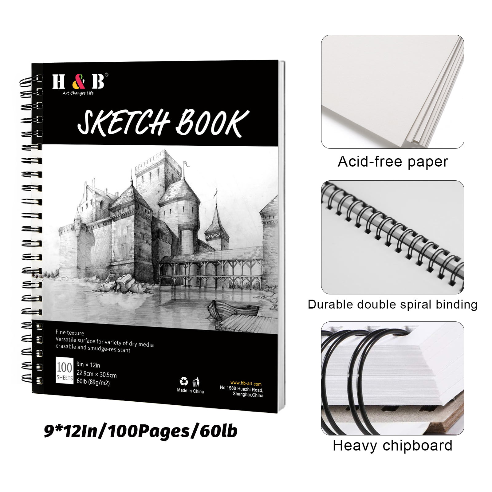 Sketch book Big - Hamdam Paper Products
