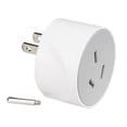 thumbnail image 1 of adaptador doméstico,Adaptador de enchufe de viaje Tomas de corriente,Estándar americano blanco universal con a tierra,Convertidor de viaje Enchufe de salida de pared CUTICAT adaptador doméstico, 1 of 8
