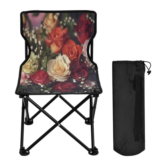 BZSMCE Camping Chairs Modern Sunset Flutter Pattern Folding chair