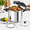 8.5 Quarts, variant on 10.5 Quarts Stainless Steel Cooker with One-Hand Locking and 3 Settings