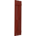 thumbnail image 3 of Ekena Millwork 11 1/2"W x 80"H Americraft Three Board (2 Batten) Exterior Real Wood Spaced Board-n-Batten Shutters w/ Z-Bar (Per Pair), Pepper Red, 3 of 10