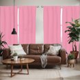 thumbnail image 2 of Ambesonne Pale Pink Window Curtains, Rococo Style Damask, Each 28" W x 63" L, Pink Pale Pink, 2 of 5