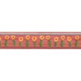 thumbnail image 2 of Fleurs Jaunes Rouge Papier Peint Floral Bordure Enfants Design, Rouleau 15' x 5.5'', 2 of 3