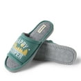 thumbnail image 3 of Dearfoams Men’s Lennox Happy Camper Knit Shower Slide House Slipper, 3 of 6