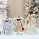 thumbnail image 2 of Angel Christmas Tree Topper Ornament with White Feather Wings Xmas Trees Topper Star for Home Holiday Party Trees Decorations, 2 of 5
