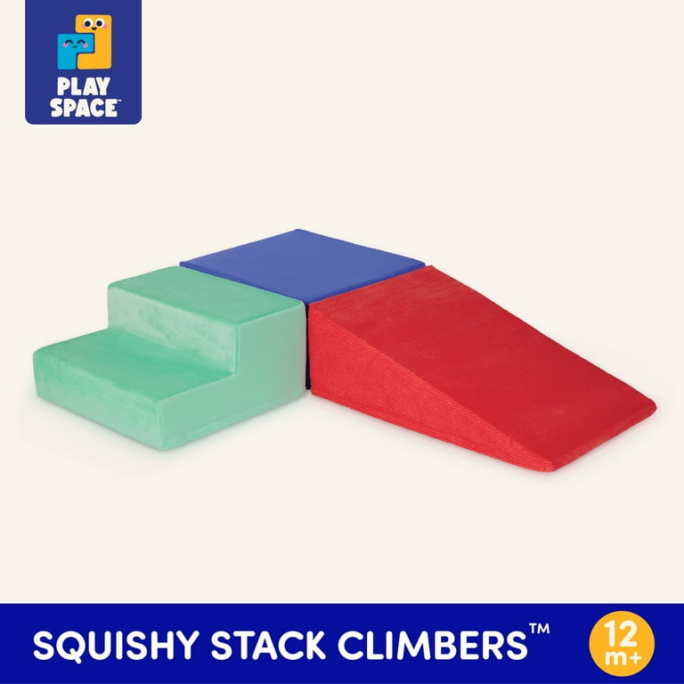 Battat Squishy Stack Climbers, 3 Foam Play Shapes, Ramp & Stairs photo 5
